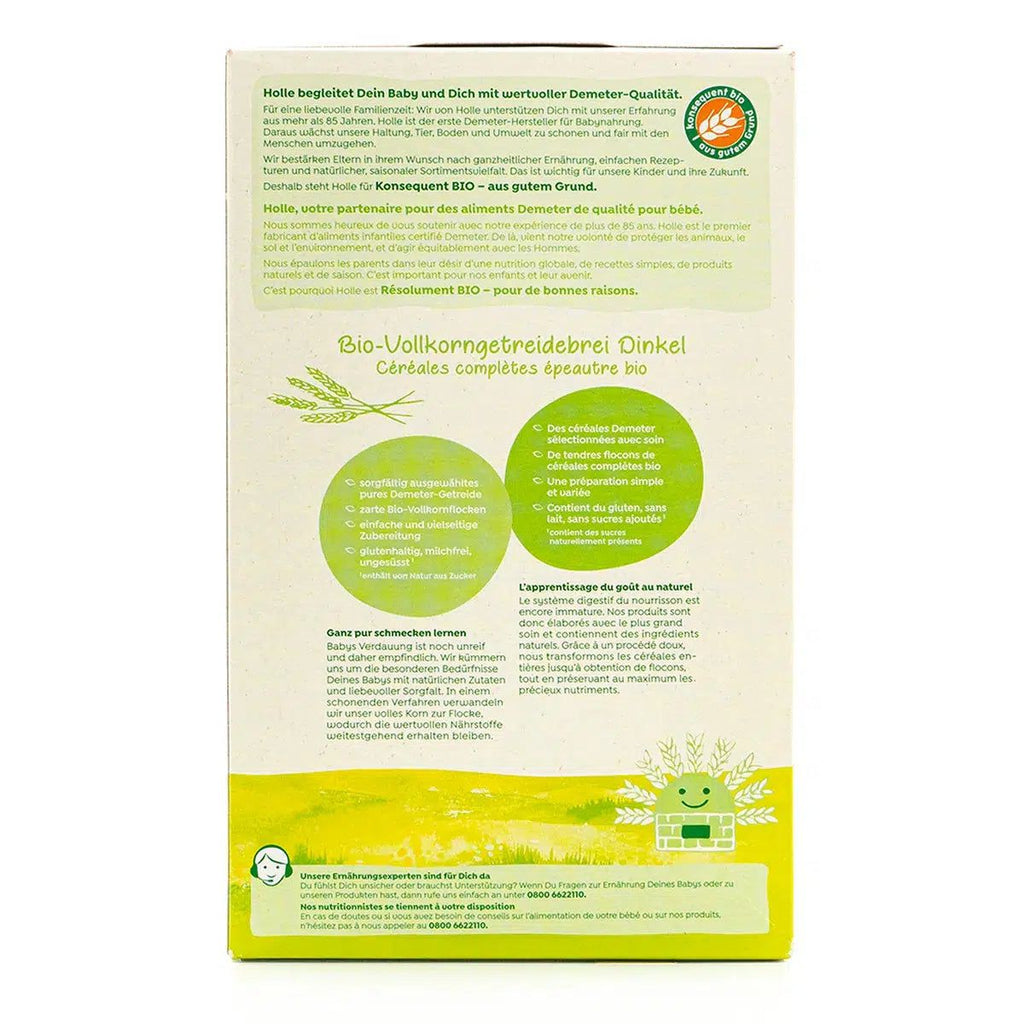 Holle Organic Spelt Porridge (5+ Months) Ingredients