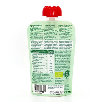 Holle Power Parrot: Pear, Apple & Spinach (6+ Months) - Nutrition facts