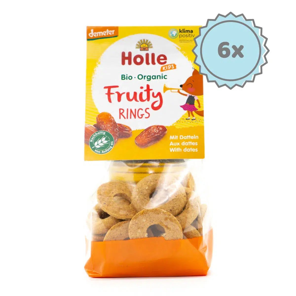 Holle Snack - Dates Fruity Rings (3+ Years) - 6 Packs | Organic's Best Shop