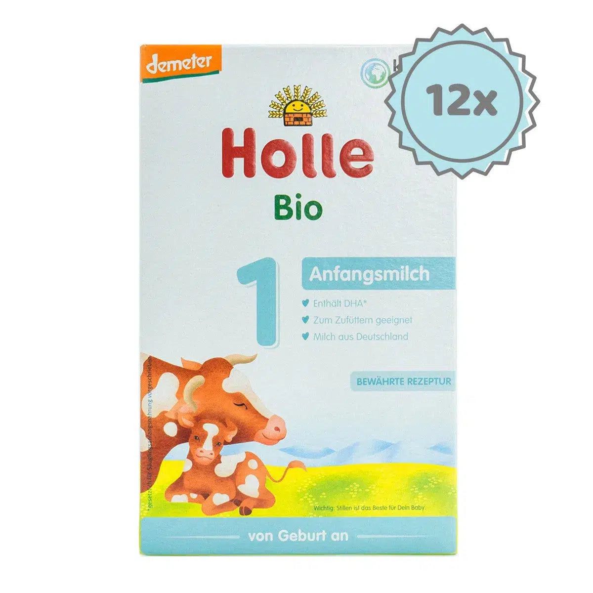 Holle Stage 1 Organic Infant Formula | European Baby Formula | 12 boxes