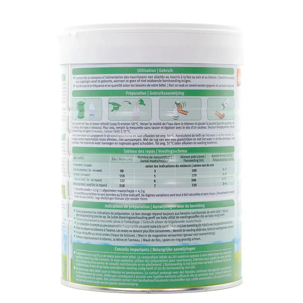Holle Stage 1 (0-6 Months) Goat Milk Formula - Dutch Version | Organic European Baby Formula | Preparation