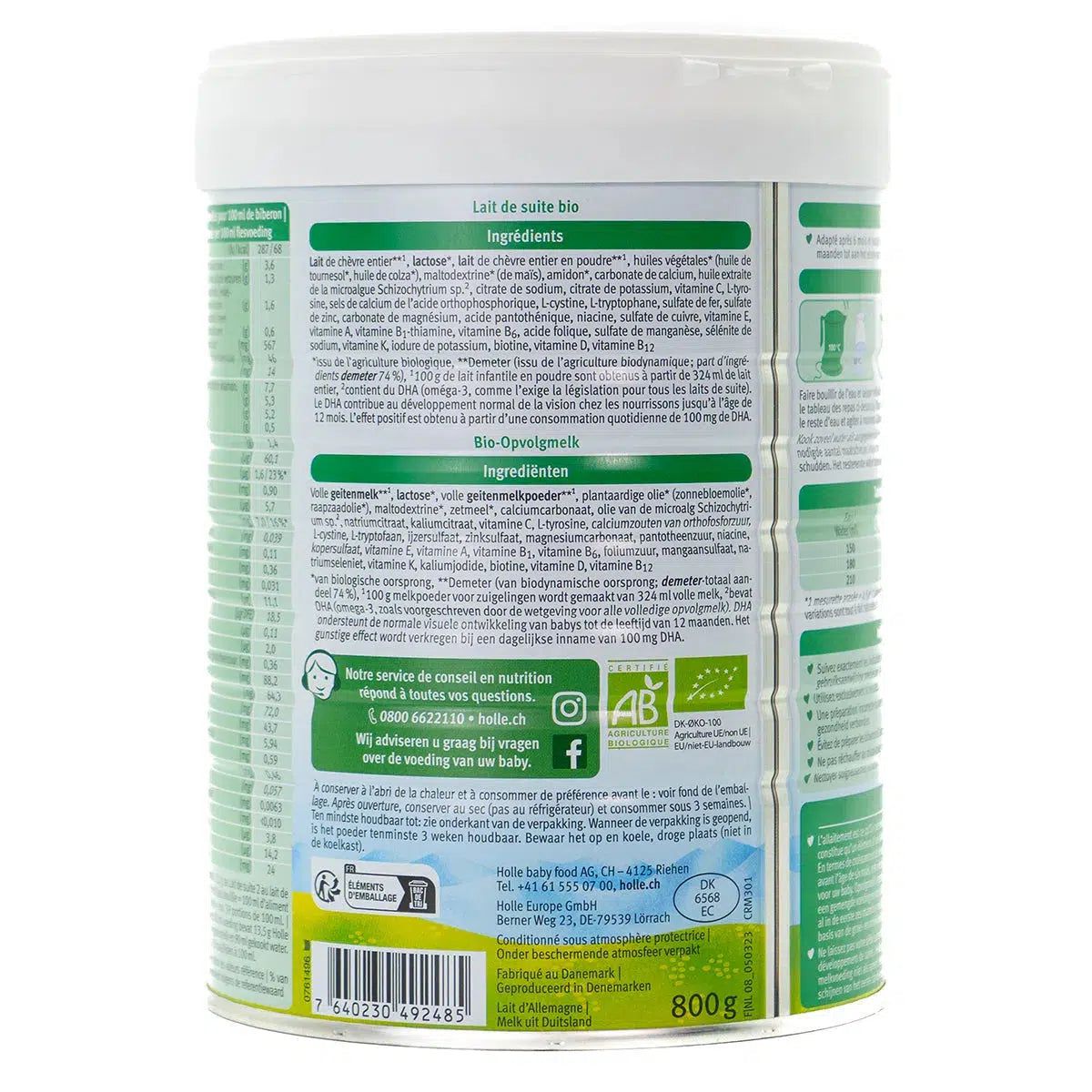 Holle Stage 2 (6+ Months) Goat Milk Formula: Dutch Version | Organic European Baby Formula | Information
