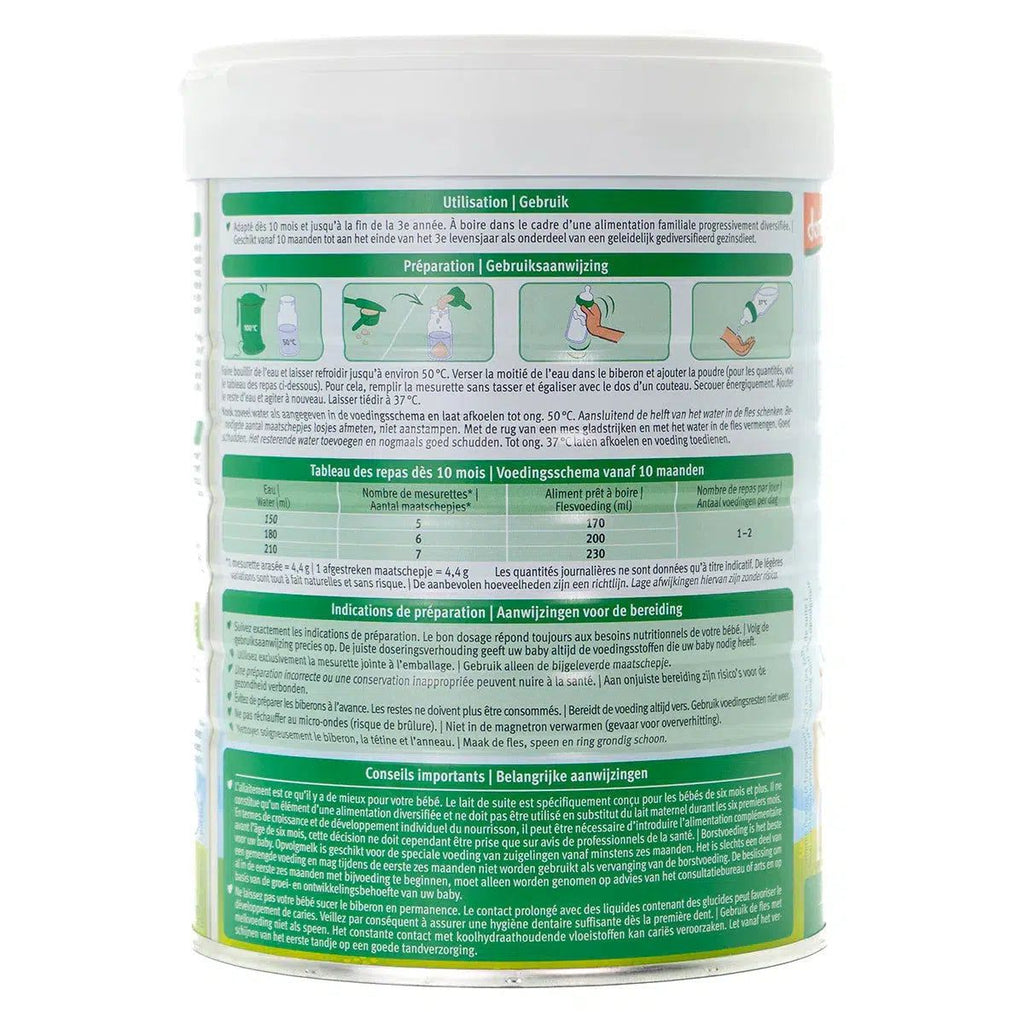 Holle Stage 3 (10+ Months) Goat Milk Formula: Dutch Version | Organic European Baby Formula | Preparation