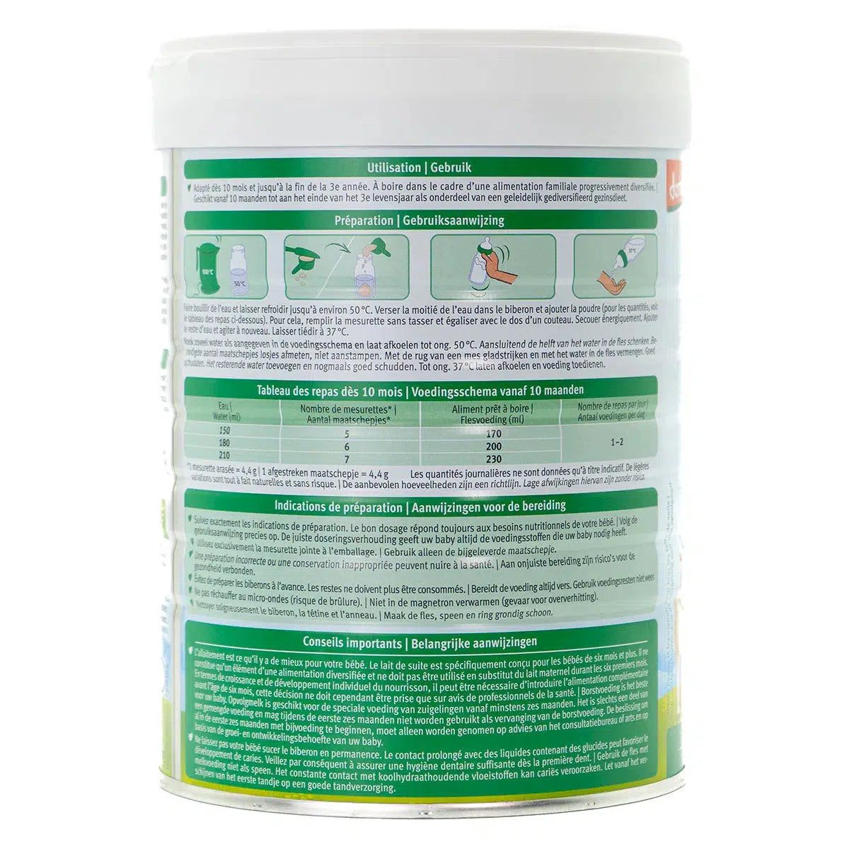 Holle Stage 3 (10+ Months) Goat Milk Formula: Dutch Version | Organic European Baby Formula | Preparation