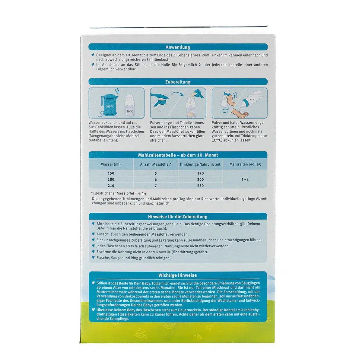 Holle Stage 3 (10-12 Months) |  European Organic Baby Formula | Preparation