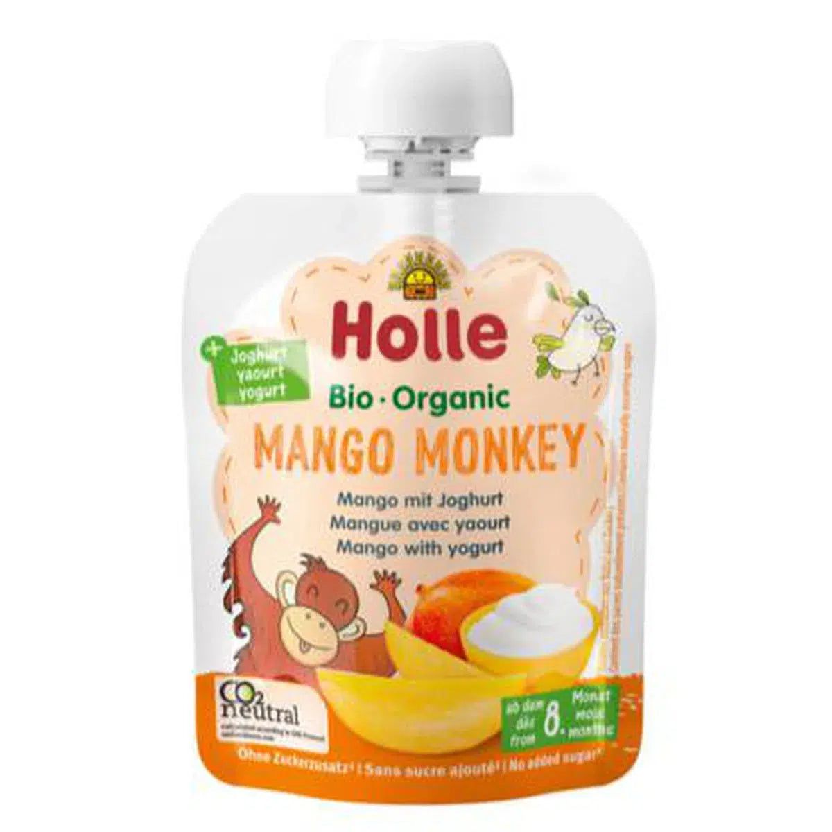 Holle Yogurt Mango Monkey - Mango with Yogurt (85 g), from 8 months