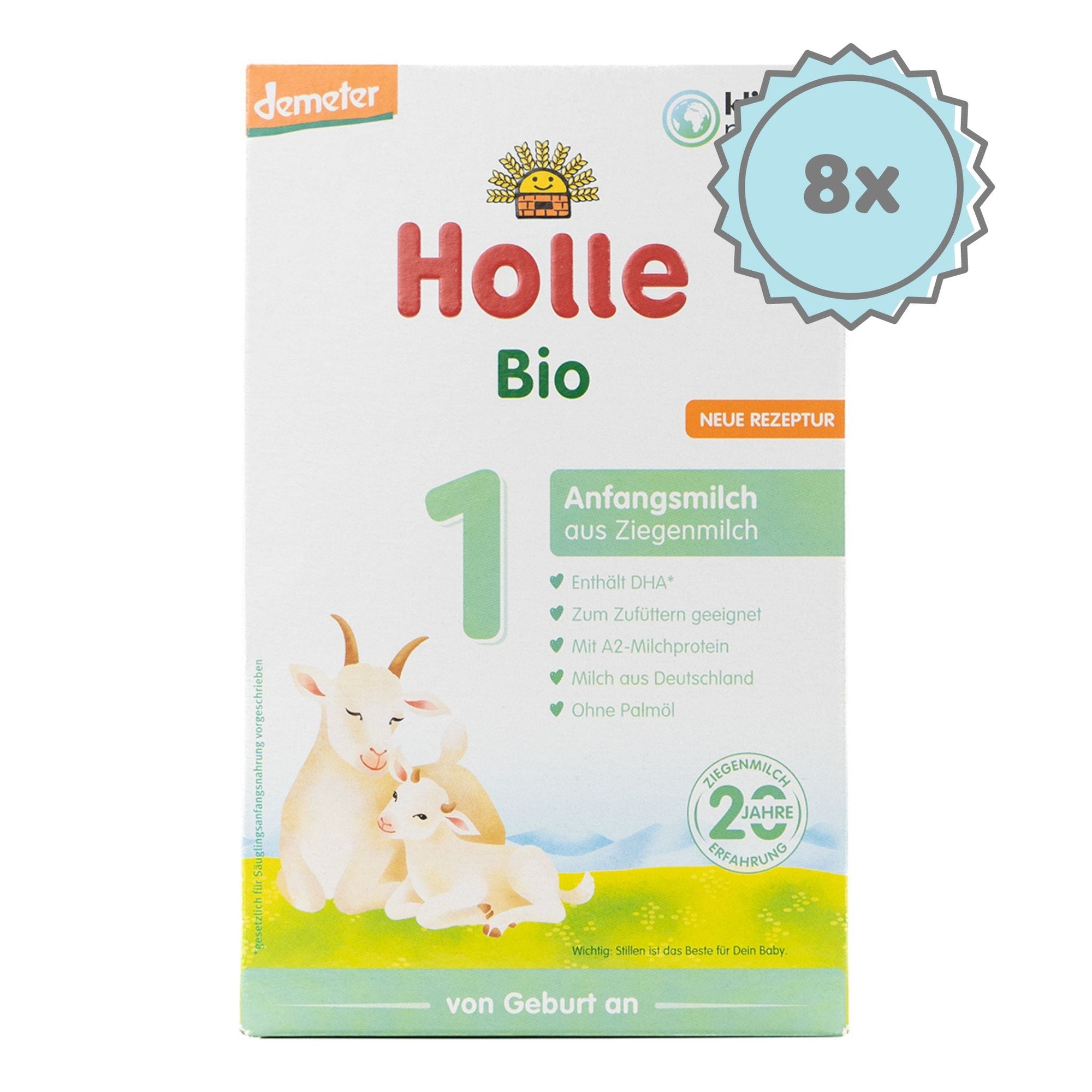European Baby Formula | Holle Goat Milk Formula Stage 1 (400g) | 8 boxes
