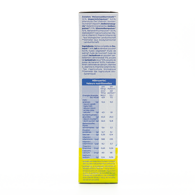 Holle Organic Milk Cereal with Bananas (6+ Months) | Nutrition Facts