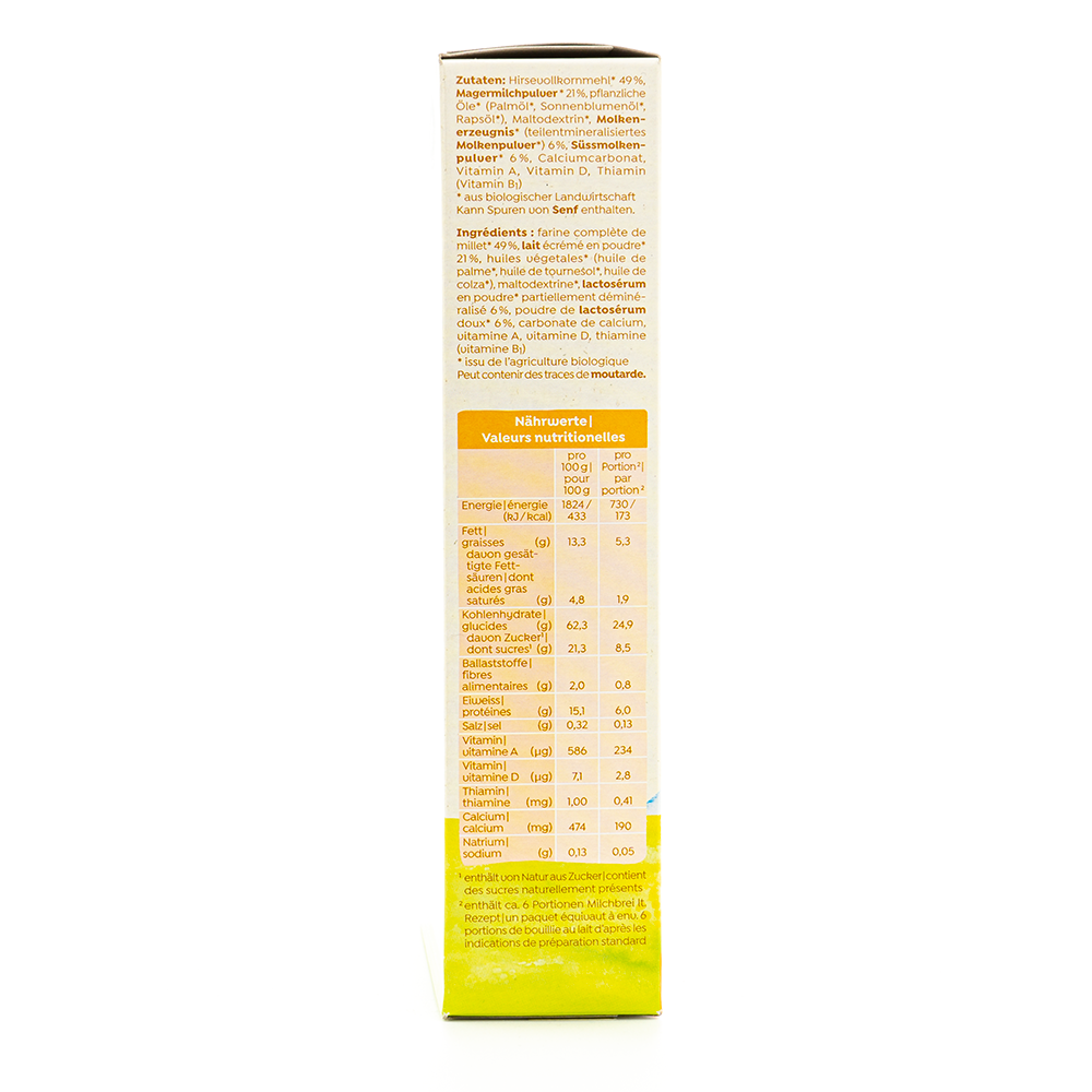 Holle Organic Milk Cereal with Millet (5+ Months) - 250g