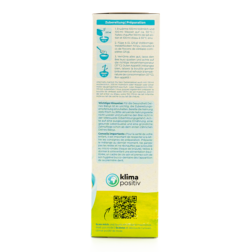 Holle Organic Oats Porridge (5+ Months) - 250g
