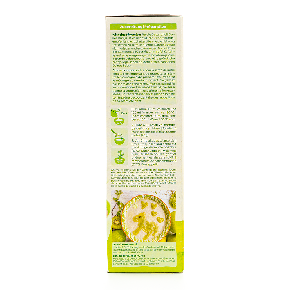 Holle Organic Spelt Porridge (5+ Months) | Preparation Instruction