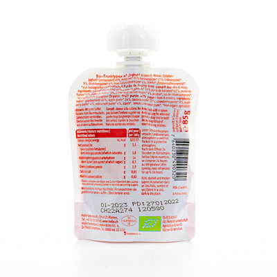 Holle Fruity Fox: Apple, Banana, Berries & Yogurt (8+ Months) | Nutrition facts