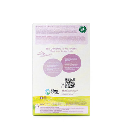 Holle Junior Multigrain Muesli with Fruit (10+ Months) - 250g | Organic's Best Shop | Ingredients