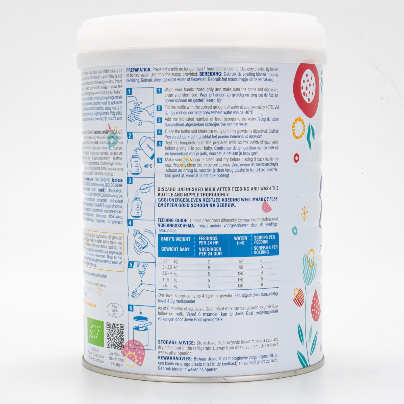 Jovie Stage 1 (0-6 Months) Organic Goat Milk Formula | Baby Formula Preparation Instruction