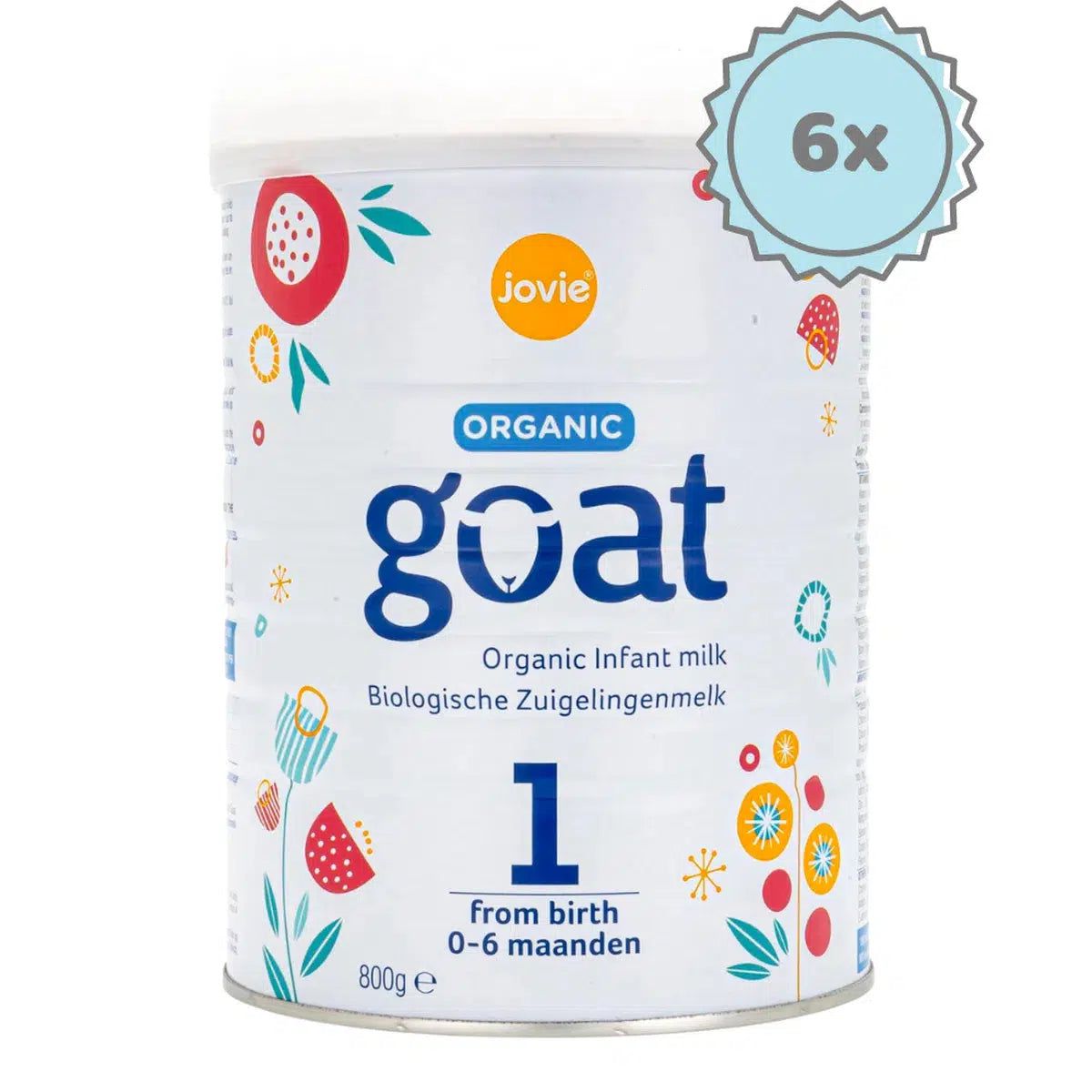Jovie Stage 1 Organic Goat Milk Formula (800g) - 6 Cans