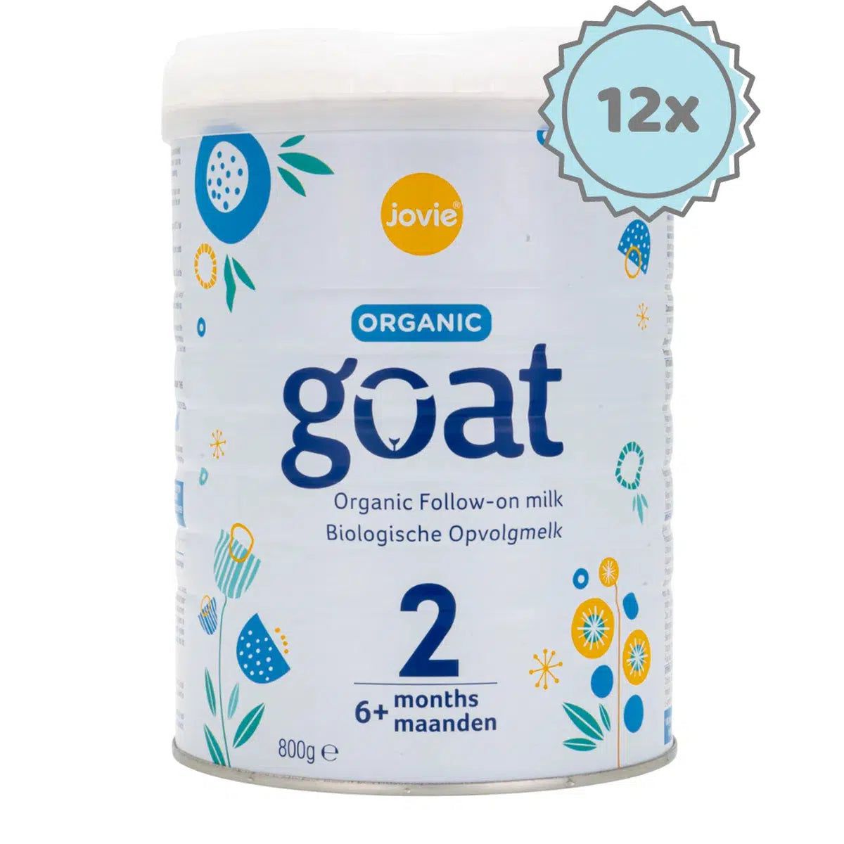 Jovie Stage 2 Organic Goat Milk Formula (800g) - 12 Cans
