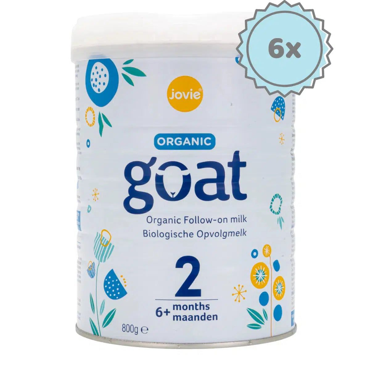 Jovie Stage 2 Organic Goat Milk Formula (800g) - 6 Cans