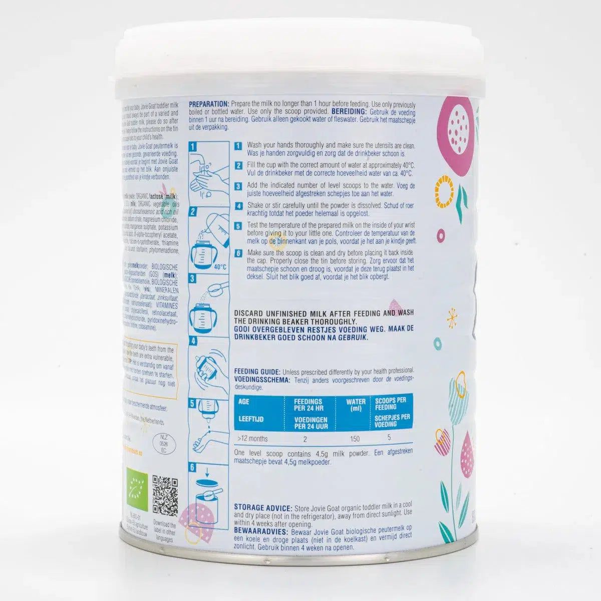 Jovie Stage 3 Organic Goat Milk Formula (800g) - 18 Cans