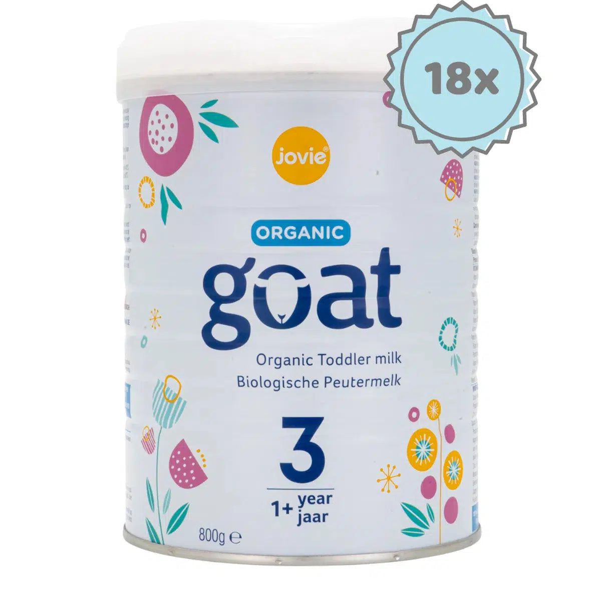 Jovie Stage 3 Organic Goat Milk Formula (800g) - 18 Cans