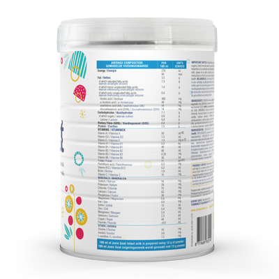 Jovie Stage 1 Organic First Infant Goat Milk Formula (800g) - 6 Tins