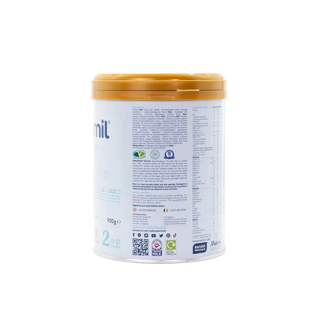Kendamil Stage 2 (6-12 Months) Classic Milk Formula | Organic European Baby Formula | Ingredients