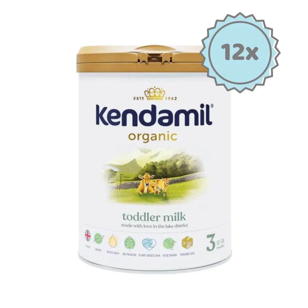 Kendamil Stage 3 Organic Milk Formula (800g) - 12 Cans