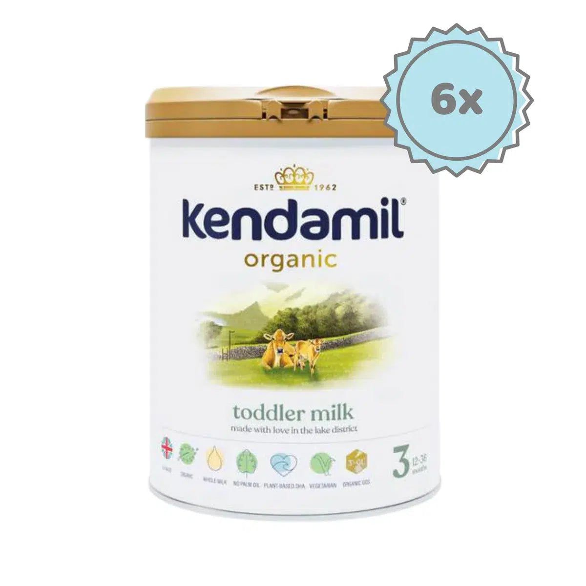 Kendamil Stage 3 Organic Milk Formula (800g) - 6 Cans
