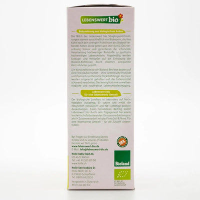 Lebenswert Bio Stage 1 (0-6 Months) Infant Formula Ingredients
