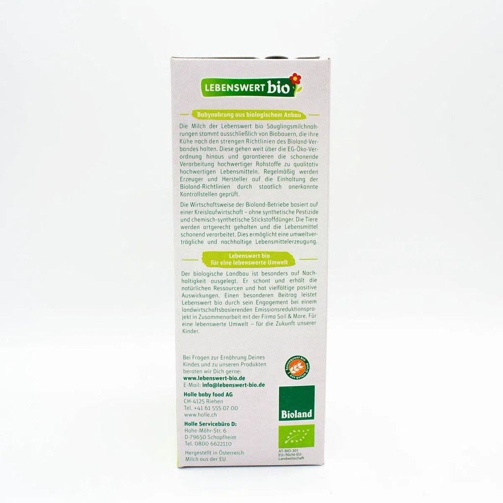 Description Lebenswert Stage 1 Infant Milk Formula