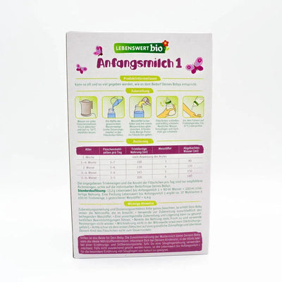 Preparation Description Lebenswert Stage 1 Infant Milk Formula