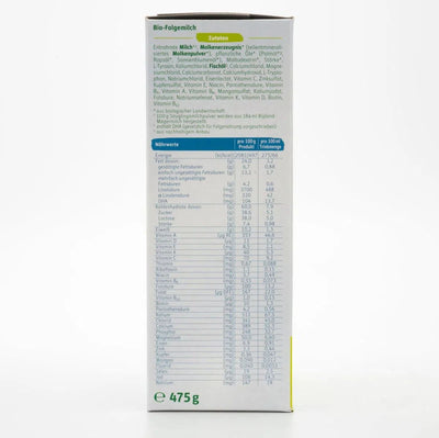 Lebenswert Bio Stage 3 (10+ Months) Organic Formula | Nutrition Facts