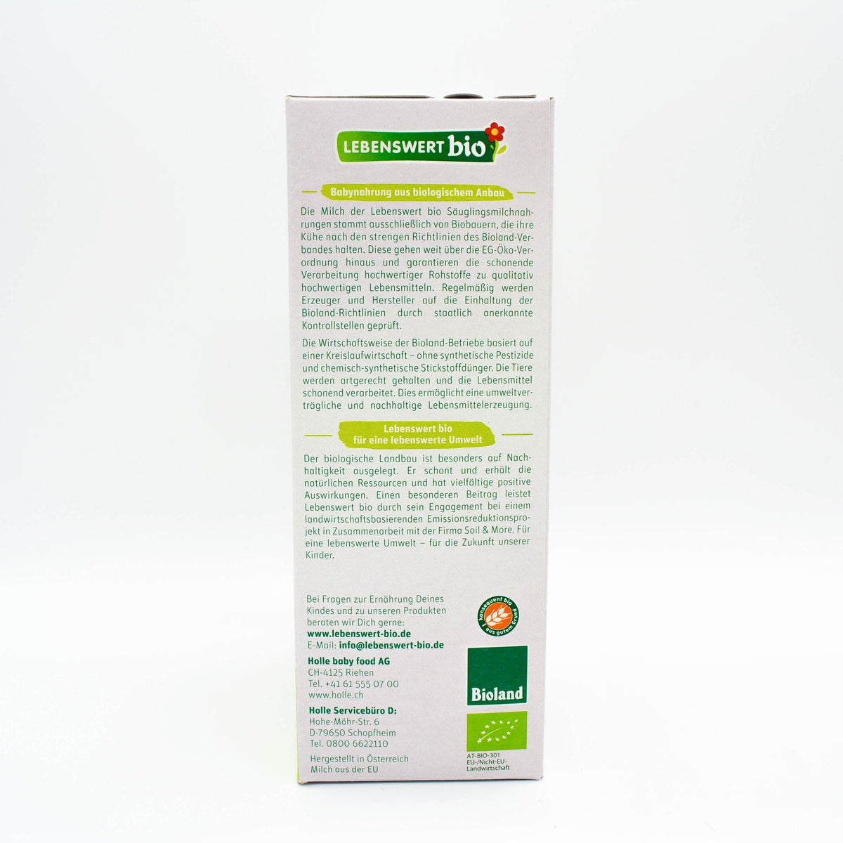 Description Lebenswert Stage 1 Infant Milk Formula