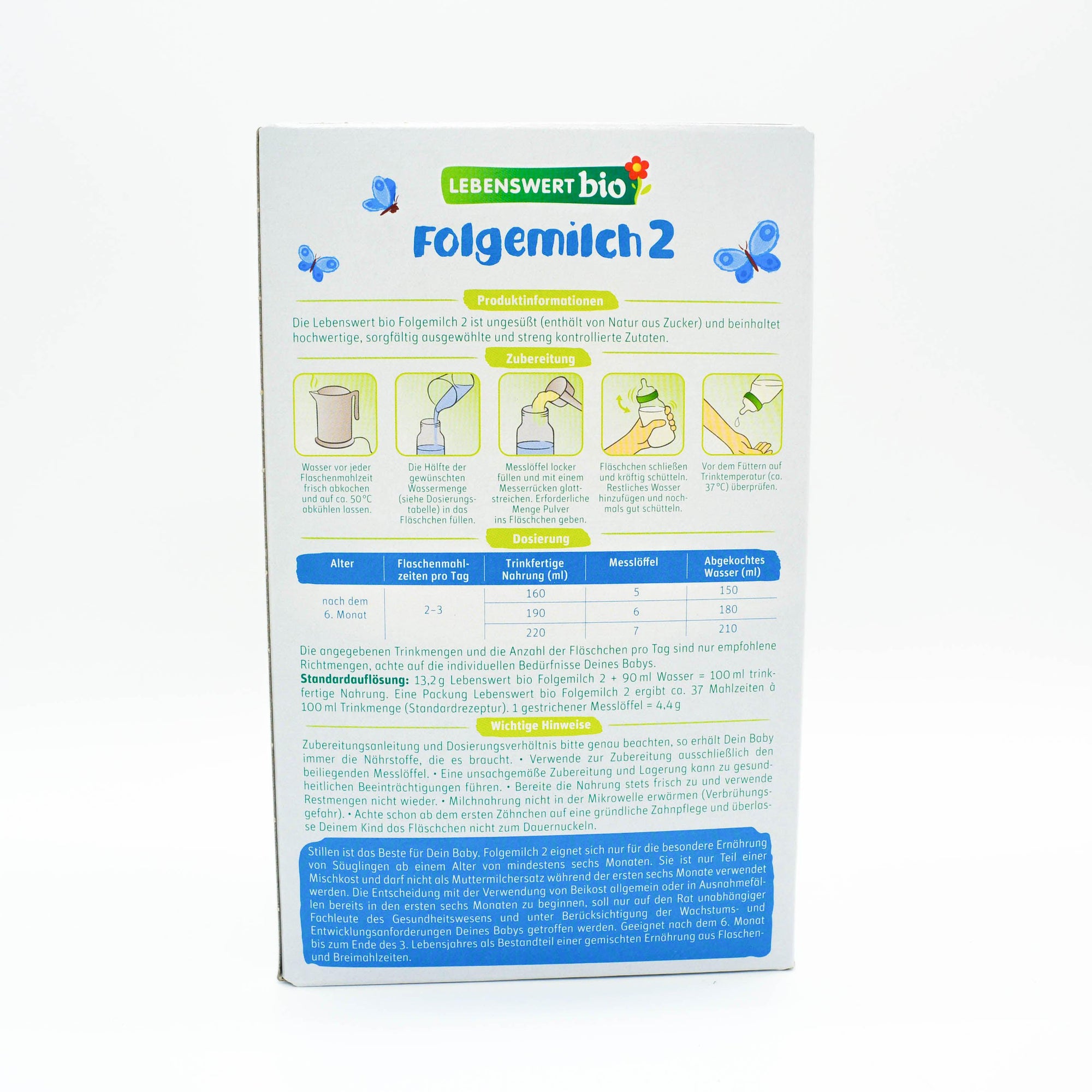 Preparation Description Lebenswert Stage 2 Follow-on Infant Milk Formula