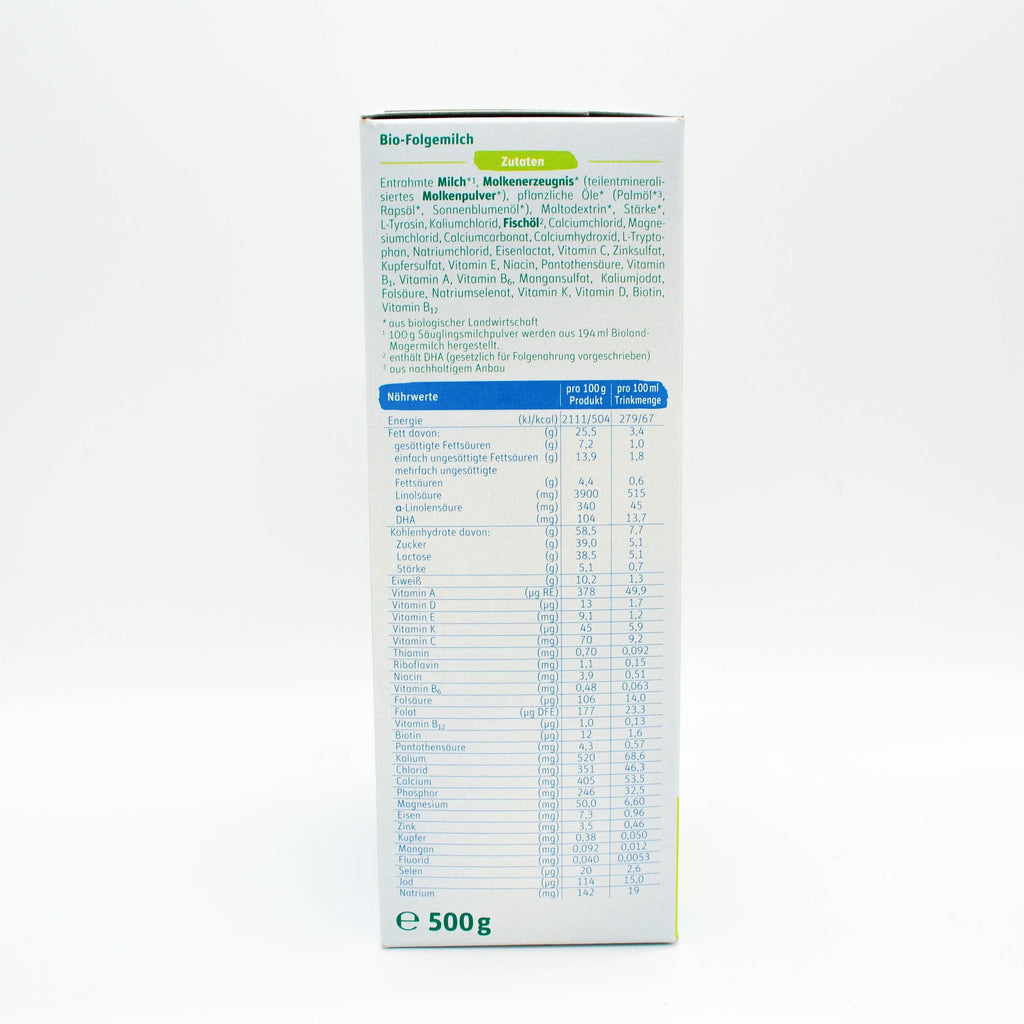 Nutrition Facts: Lebenswert Stage 2 Follow-on Infant Milk Formula