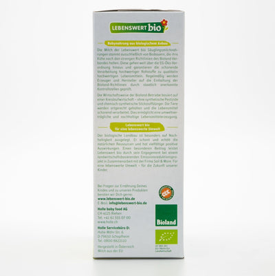 Lebenswert Bio Stage 2 (6-12 Months) Organic Formula Ingredients