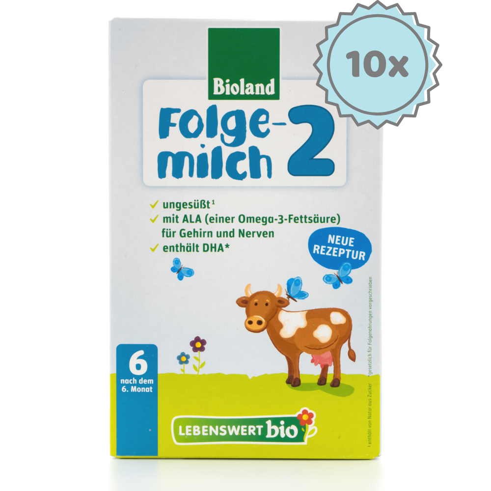 Lebenswert Bio Stage 2 Formula (500g) - 10 Boxes