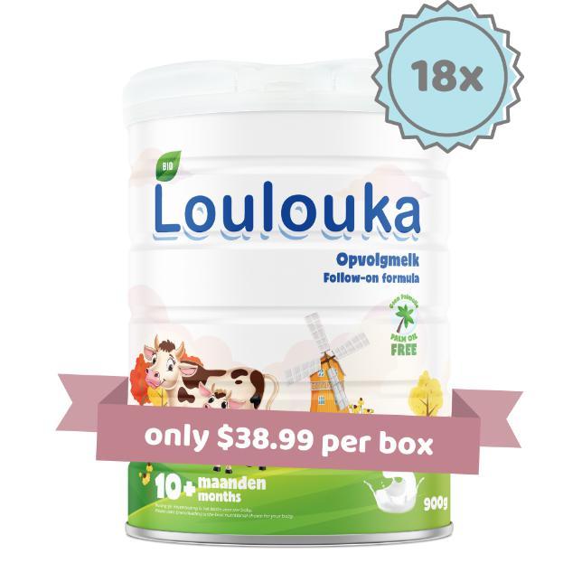 Loulouka Stage 3 Organic Baby Milk Formula (900g) - 18 Boxes