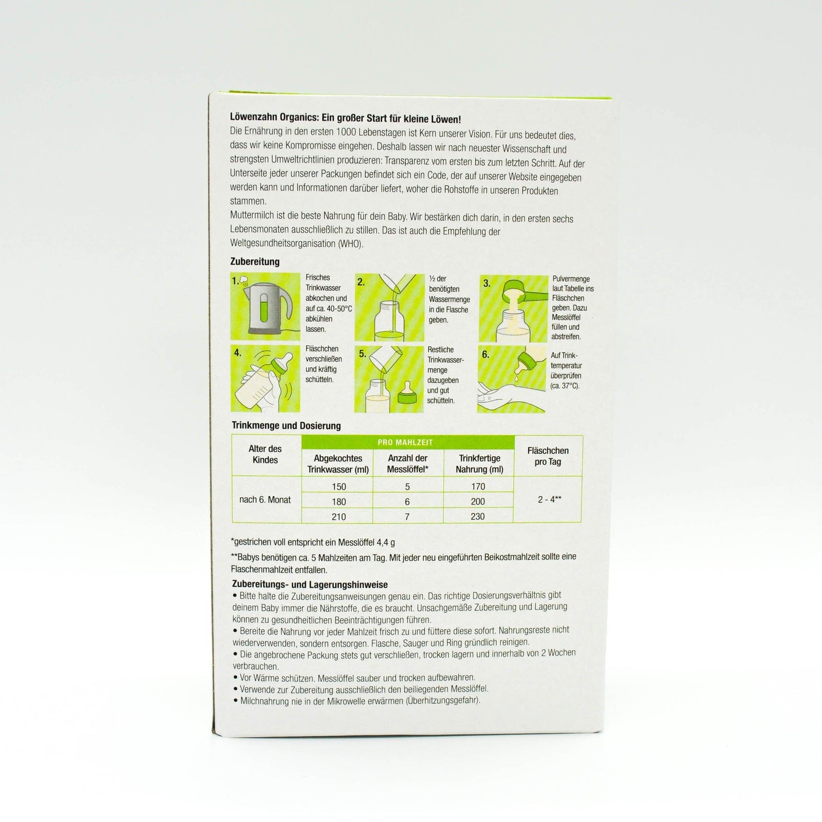 Preparation Description Löwenzahn Follow-On Formula (Stage 2)