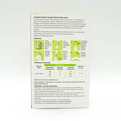 Löwenzahn Organics Stage 2 (6-12 Months) Formula | Baby Formula Preparation Instruction