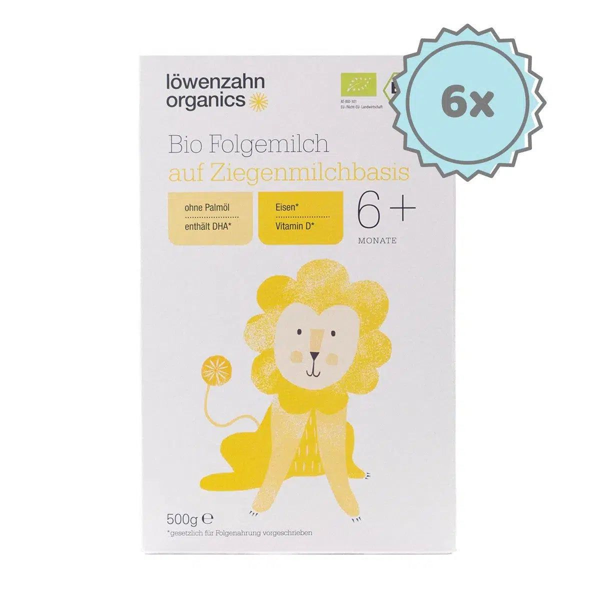 Löwenzahn Organics Goat Stage 2 | European Follow-On Baby Formula | 6 boxes