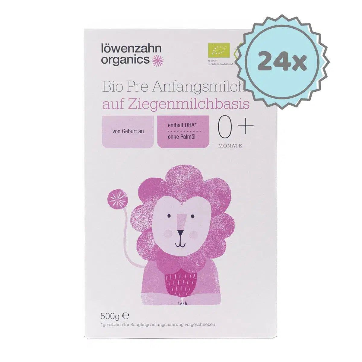 Löwenzahn Organics Goat Stage Pre | European Infant Baby Formula | Nutritional facts | 24 boxes
