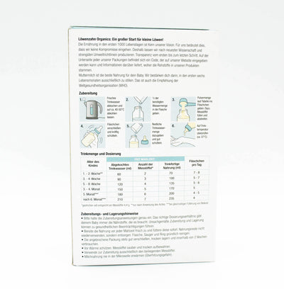 Preparation Description Löwenzahn  Infant Formula (Stage Pre)