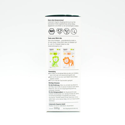 Nutrition Facts: Löwenzahn Infant Formula (Stage Pre)
