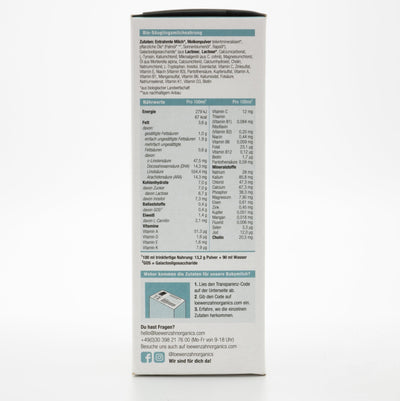 Löwenzahn Organics Stage Pre (0-6 Months) Infant Formula | Nutrition Facts