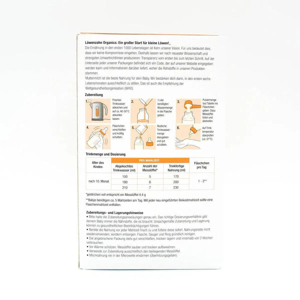 Löwenzahn Organics Stage 3 Formula (500g) - 6 Boxes