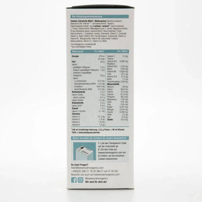 Löwenzahn Organics Stage Pre (0-6 Months) Infant Formula | Nutrition Facts