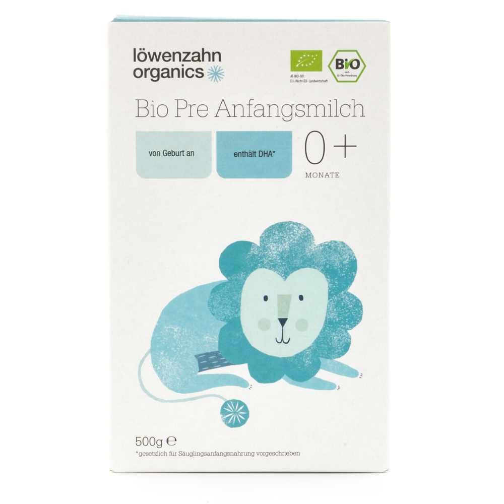 Löwenzahn Organics Stage Pre Infant Formula (500g) - 12 Boxes