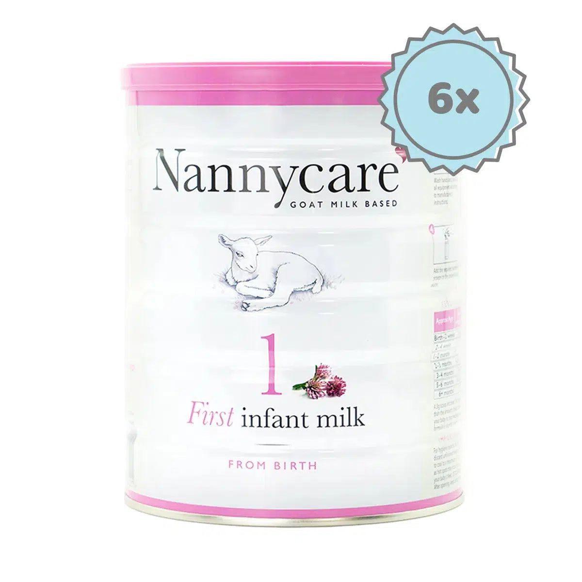 Nannycare Stage 1 | Organic European Baby Formula - 6 cans