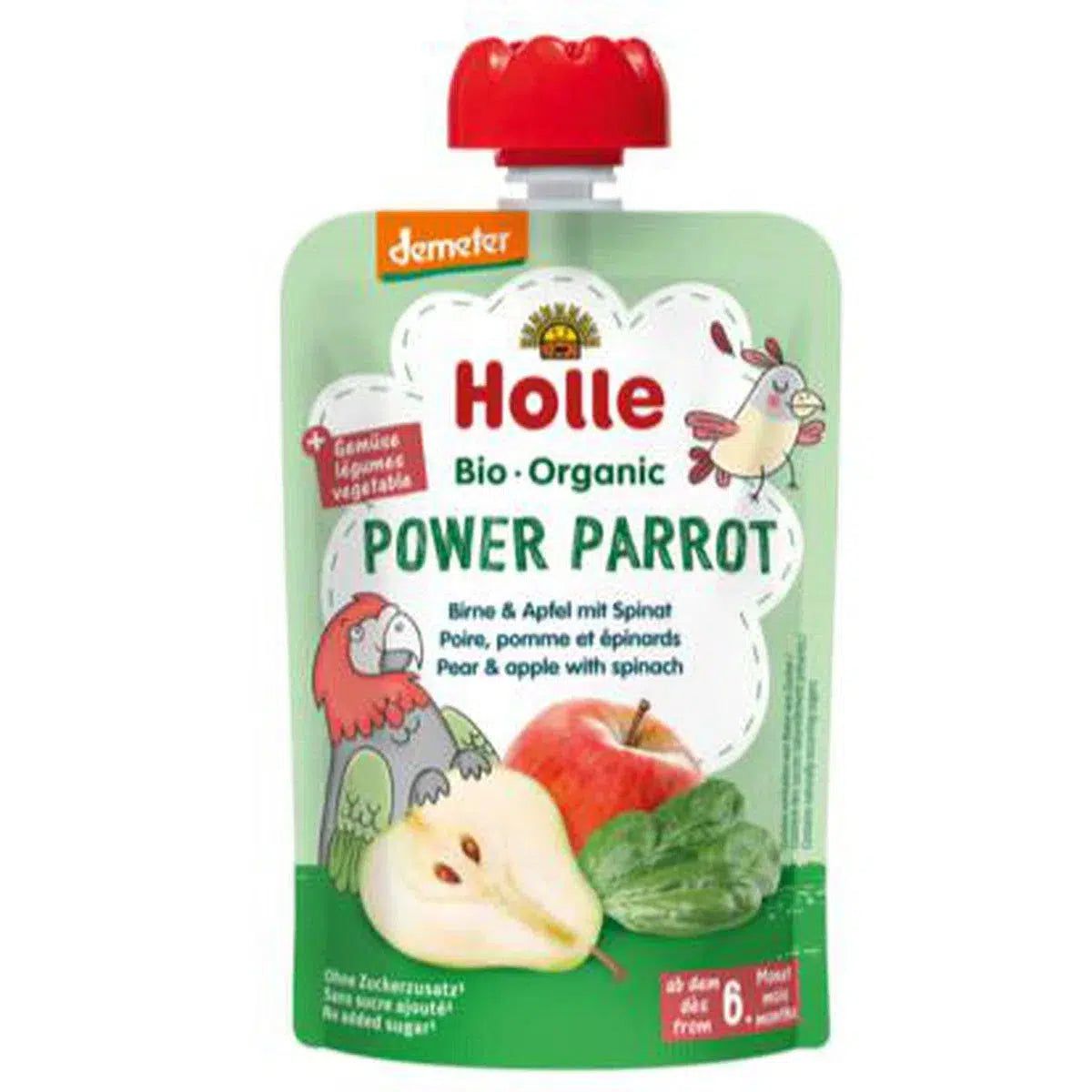 Power Parrot - Pear & Apple with Spinach (100g), from 6 months