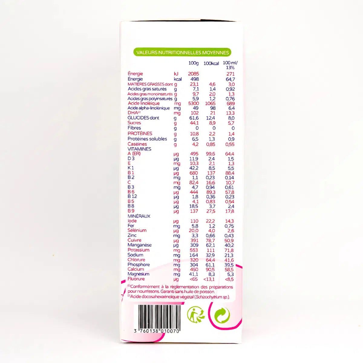 Premibio Organic Premilait Follow-on Cow Formula- Stage 2 (6 to 12 months) - (600g) - 40 Boxes